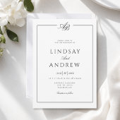 Elegante Monogramm-Schwarze Hochzeit Acrylschild