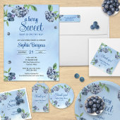 Süßes Blueberry Platzkarte