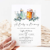 Ein Baby braut eine Babydusche. Danke Runder Aufkleber