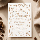 Kaffee Baby Dusche Windelwanne Poster