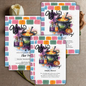 Ein Baby brütet. | Niedliche Halloween-Kinderdusch Begleitkarte