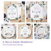 Eine süße Blaubeer-Kleinigkeit Serviette