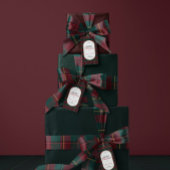 Weihnachtskariert klassisch einfach geschenkpapier