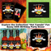 Spaß 50. Geburtstag "Hot Tamale" Personalisiert Pappteller