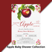 A Little Apple Is On The Way | Fall Baby Shower  Einladung