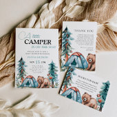 Kleine Camper Forest Babydusche Pappteller