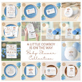 Einladung zur Cowboy-Baby-Party mit QR-Code in ein