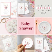 Ein kleines Cowgirl ist auf der Way Baby Dusche Geschenktütchen