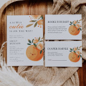 Eine kleine Süsse ist auf dem Weg zur Citrus Baby  Rechteckiger Pappuntersetzer