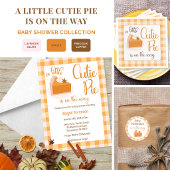 Eine kleine Süsse Pie Gingham Fall Baby Dusche Pappteller