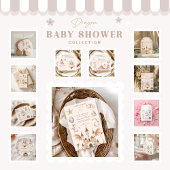 Ein kleiner Drache ist auf dem Weg Babydusche Runder Aufkleber