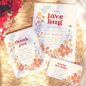 Love Bug Girl Retro Baby Shower Tante wird es Button