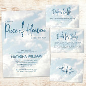 Himmlische Blauer Wolkendusche Runder Aufkleber