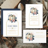 Ein wenig Pumpkin Herbst Floral Baby Dusche Gästebuch