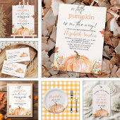 A Little Pumpkin Is on The Way, Fall Baby Shower Einladung