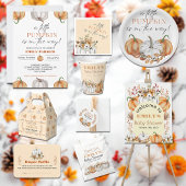 Ein kleiner Kürbis ist unterwegs - Baby Dusche Pappteller