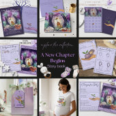 A New Chapter begins Baby Prediction Game Card Einladung