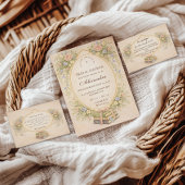 A New Chapter Floral Books Bridal Shower Dankeskarte