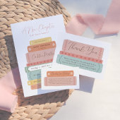 Ein neues Kapitel | Handgezeichnete Storybook Kind Dankeskarte