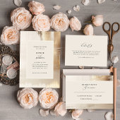 Goldenes Abstrakt | Moderne Hochzeitsstichtabelle Poster