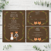 Whimsical Woodland Füchse Hochzeit Save the Date (Personalisiere diese Kollektion eines unabhängigen Creators.)