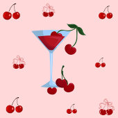 Ein bisschen älterer Cherrytini-Geburtstag Serviette