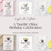 Ein bisschen älter Pink Martini Cocktail Geburtsta Pappteller