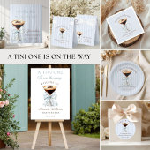A tini One Espresso Martini Baby Shower Wandteppich