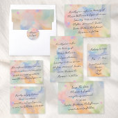 Tolle abstrakte Aquarell-Moderne-Script-Hochzeit