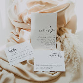 ADELLA - Modernes Minimalistisches Wochenende am B Einladung