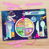 Aufkleber für personalisierte Kinder Astronautenna