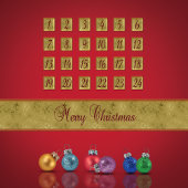 Adventskalender Weihnachtsschmuck