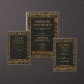 Afrikanische Wedding Kente Details Card Begleitkarte (Personalisiere diese Kollektion eines unabhängigen Creators.)