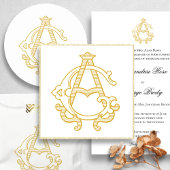 EDITABLE FARBEN GA Monogram AG Logo-Party-Unterset Rechteckiger Pappuntersetzer