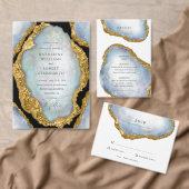 Agate Pearl Gold Wedding Platzkarte (Personalisiere diese Kollektion eines unabhängigen Creators.)