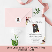 Alabama Staat Zielort Rustikal Save the Date Ankündigungspostkarte