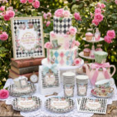 Alice im Wunderland Blume 2. Geburtstag Pappbecher
