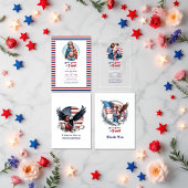 Alle amerikanischen US Flagge Geburtstagsparty Pappteller