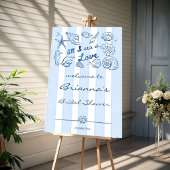 All I sea is love seashells bridal shower custom Pappbecher