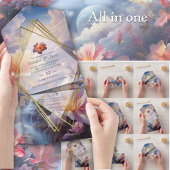 Mystische Blume des übernatürlichen Reiches Einladung