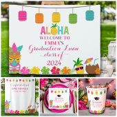 Aloha Class of 2024 Abschluss Luau Willkommen Banner