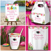 Aloha Abschluss Luau Class of 2024 Backdrop Wandteppich