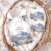 Alpine Bloom Serenity Baby Shower Einladung