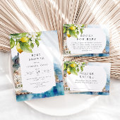 Amalfi Küste Italienischer Lemon Mittelmeer Party Serviette