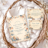 American Boy Stars and Stripes Baby Shower Serviette