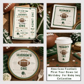 American Football First Year Down 1. Geburtstag Button