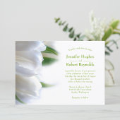 White Tulips Bridal Dusche Einladung
