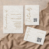 Ivory Leaves Wedding Acrylic Acryleinladungen (Personalisiere diese Kollektion eines unabhängigen Creators.)