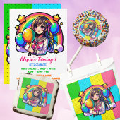 Anime Girl Colorful Pop Banner