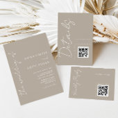 Moderne neutrale Hochzeit Save The Date